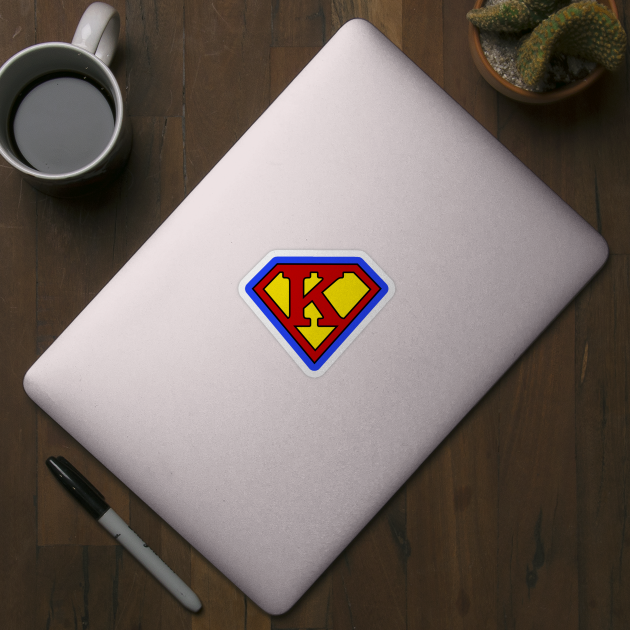 Superhero Symbol Letter K by NextLevelDesignz